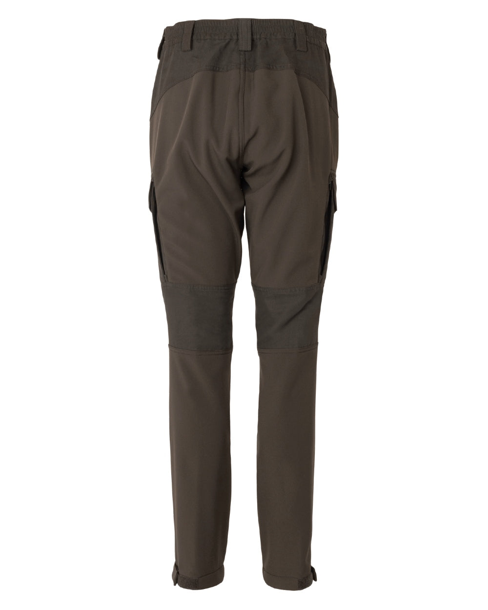 Shadow Brown Deep Brown coloured Harkila Womens Scandinavian Trousers on white background #colour_shadow-brown-deep-brown