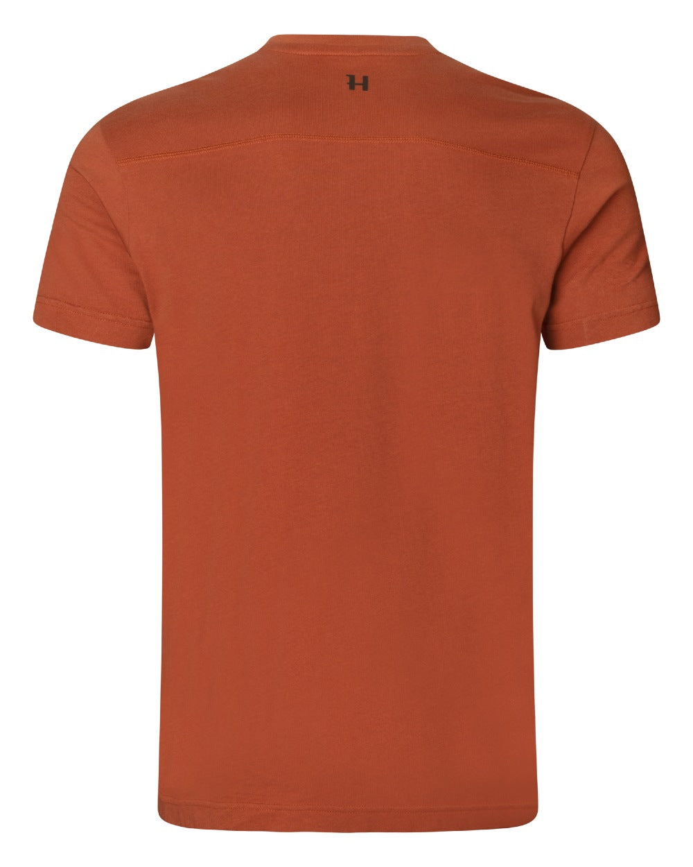 Arabian Spice Coloured Harkila logo Short Sleeve T-Shirt on white background #colour_arabian-spice