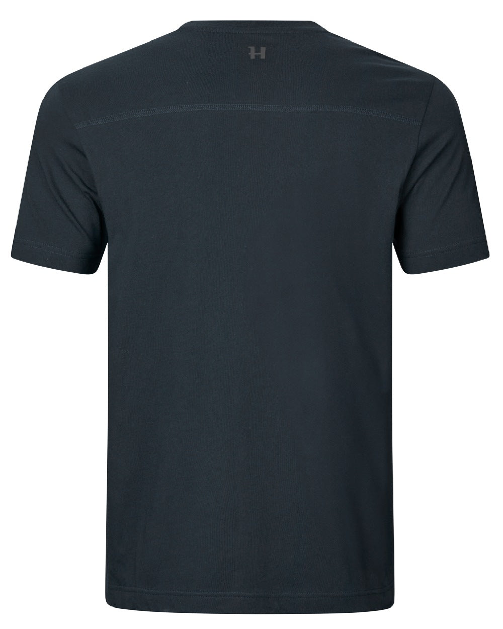 Dark Navy Coloured Harkila logo Short Sleeve T-Shirt on white background #colour_dark-navy