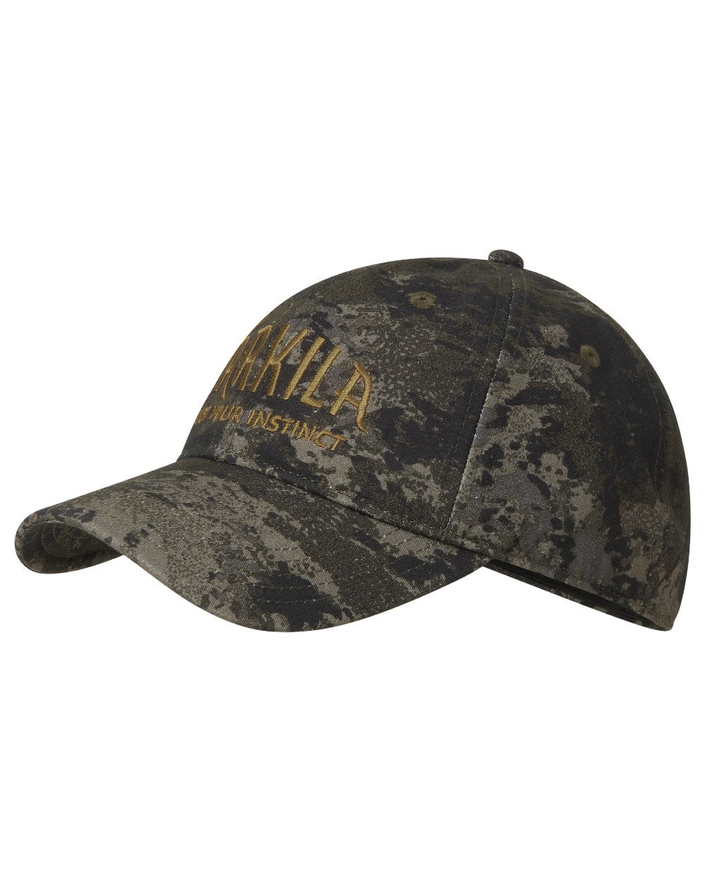 AXIS Black coloured Harkila Modi Camo Cap on white background #colour_axis-black