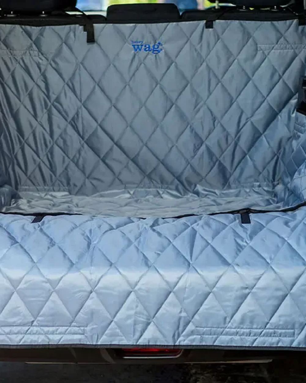Grey Black coloured Henry Wag Car Boot 'N' Bumper Protector on car background #colour_grey-black