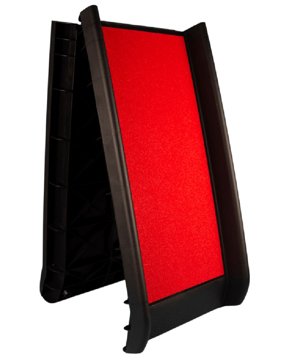 Black Red coloured Henry Wag Lightweight Folding Pet Ramp on white background #colour_black-red