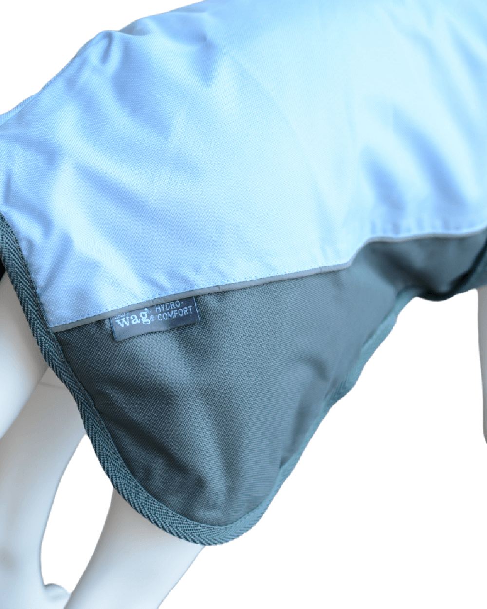 Blue Grey Henry Wag Waterproof Dog Coat on white background #colour_blue-grey