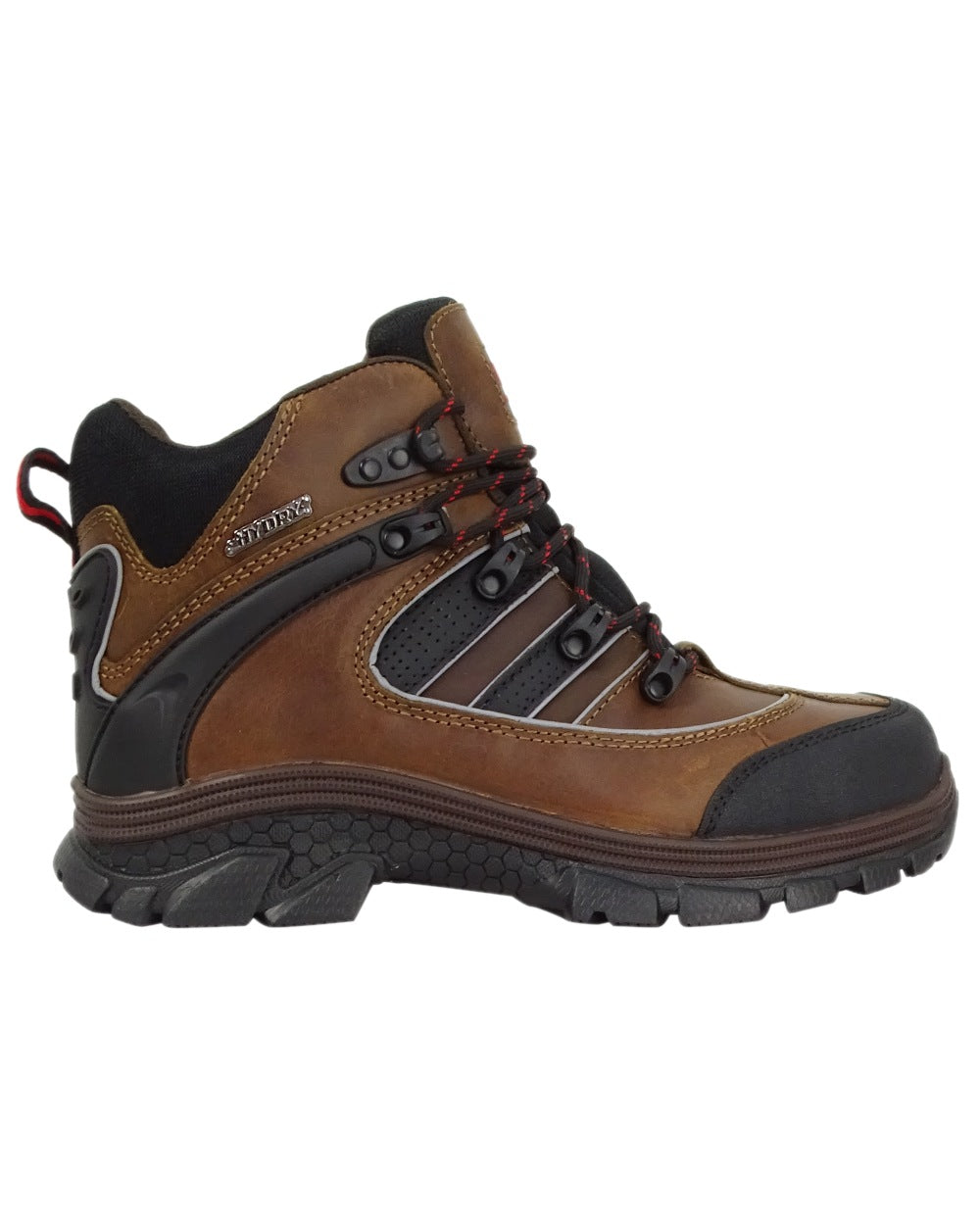 Crazy Horse Brown Coloured Hoggs of Fife Apollo Safety Hiker Boots on white background #colour_crazy-horse-brown