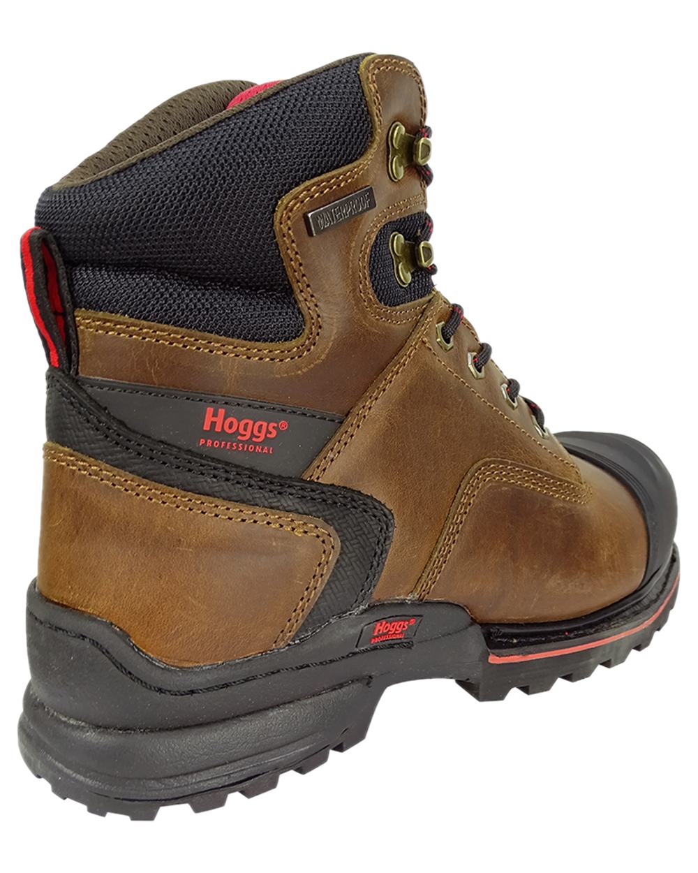 Crazy Horse Brown Coloured Hoggs of Fife Artemis Safety Lace-up Boots on white background #colour_crazy-horse-brown