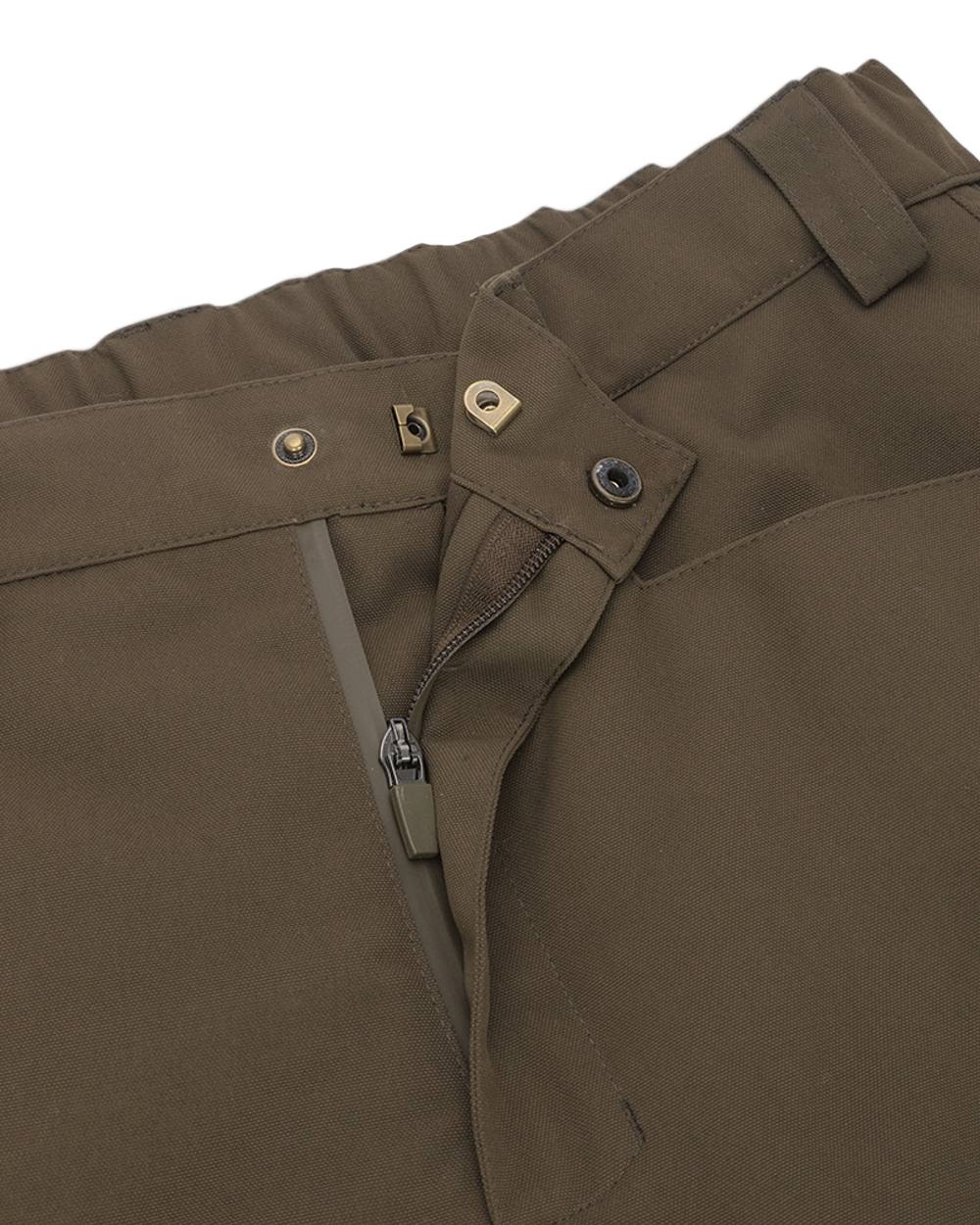 Green Coloured Hoggs of Fife Ballater Waterproof Field Trousers on white background #colour_green