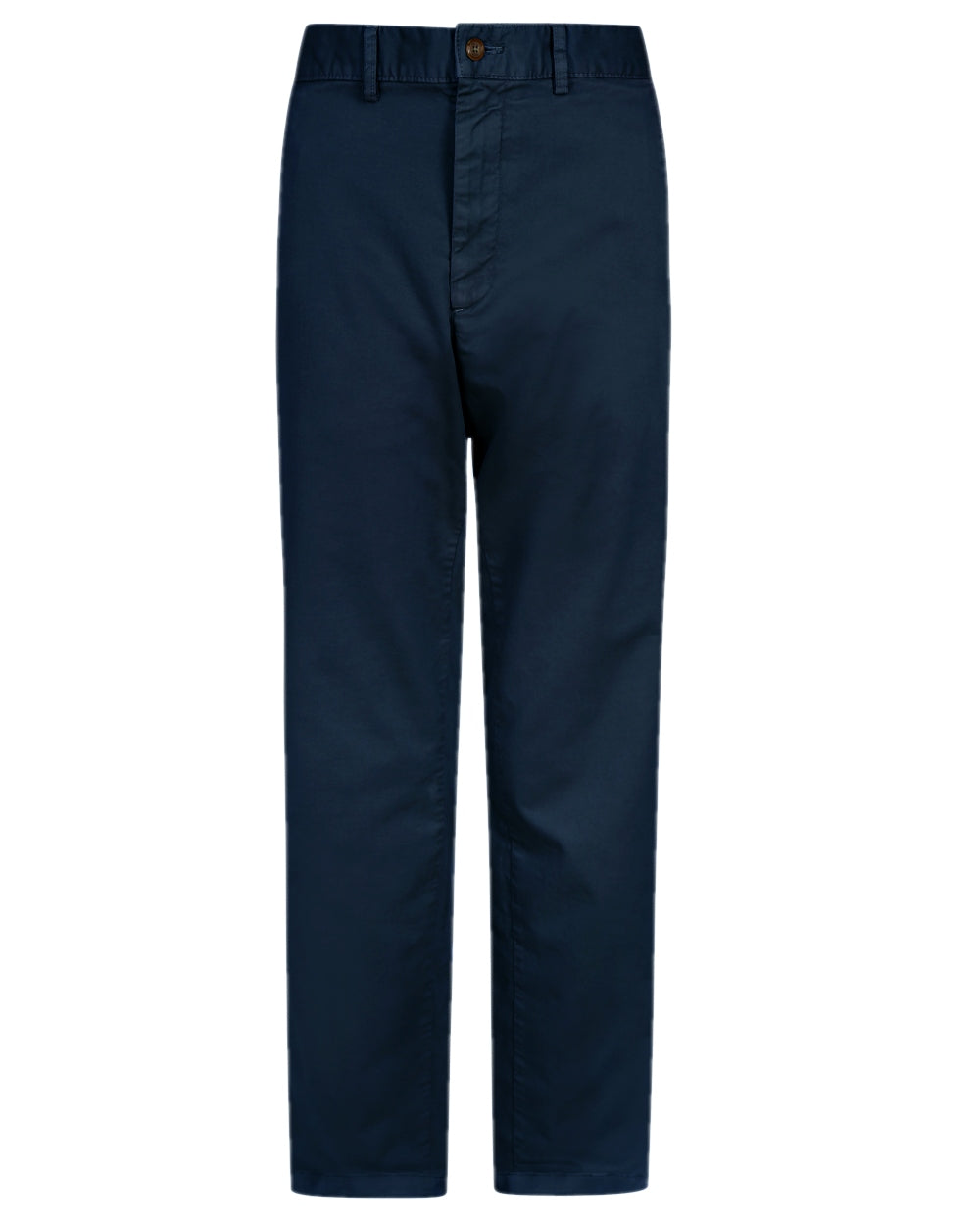 Navy Coloured Hoggs of Fife Beauly Chino Trousers on white background #colour_navy