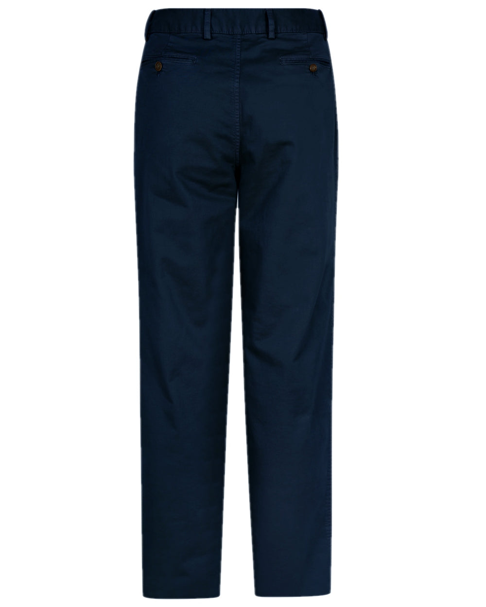 Navy Coloured Hoggs of Fife Beauly Chino Trousers on white background #colour_navy