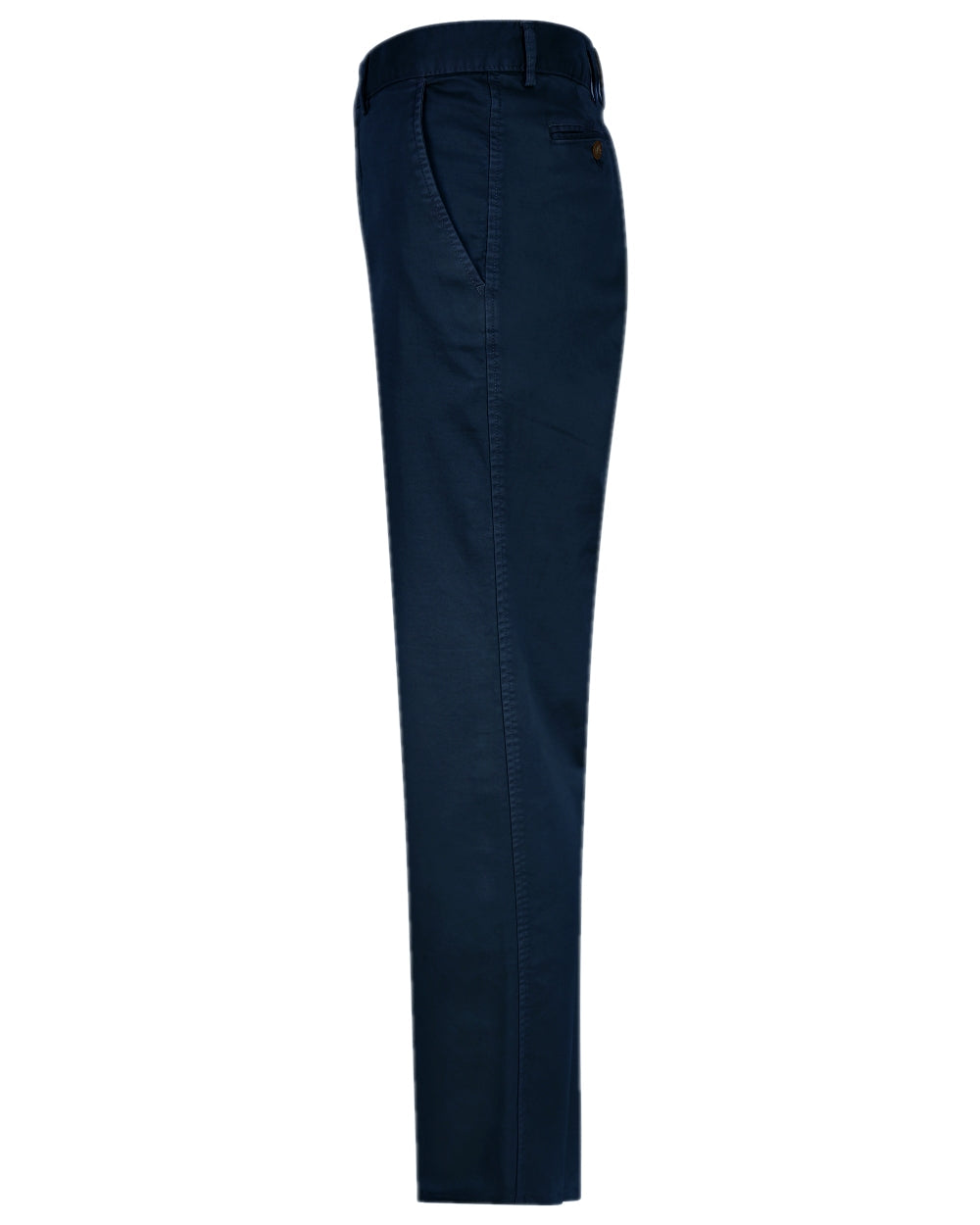 Navy Coloured Hoggs of Fife Beauly Chino Trousers on white background #colour_navy