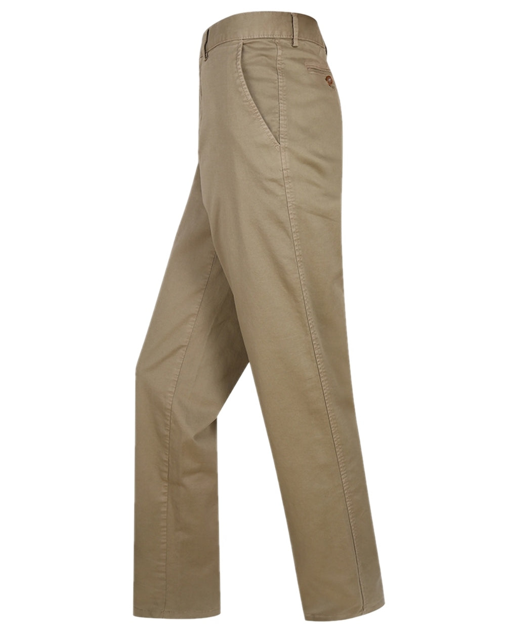 Stone Coloured Hoggs of Fife Beauly Chino Trousers on white background #colour_stone