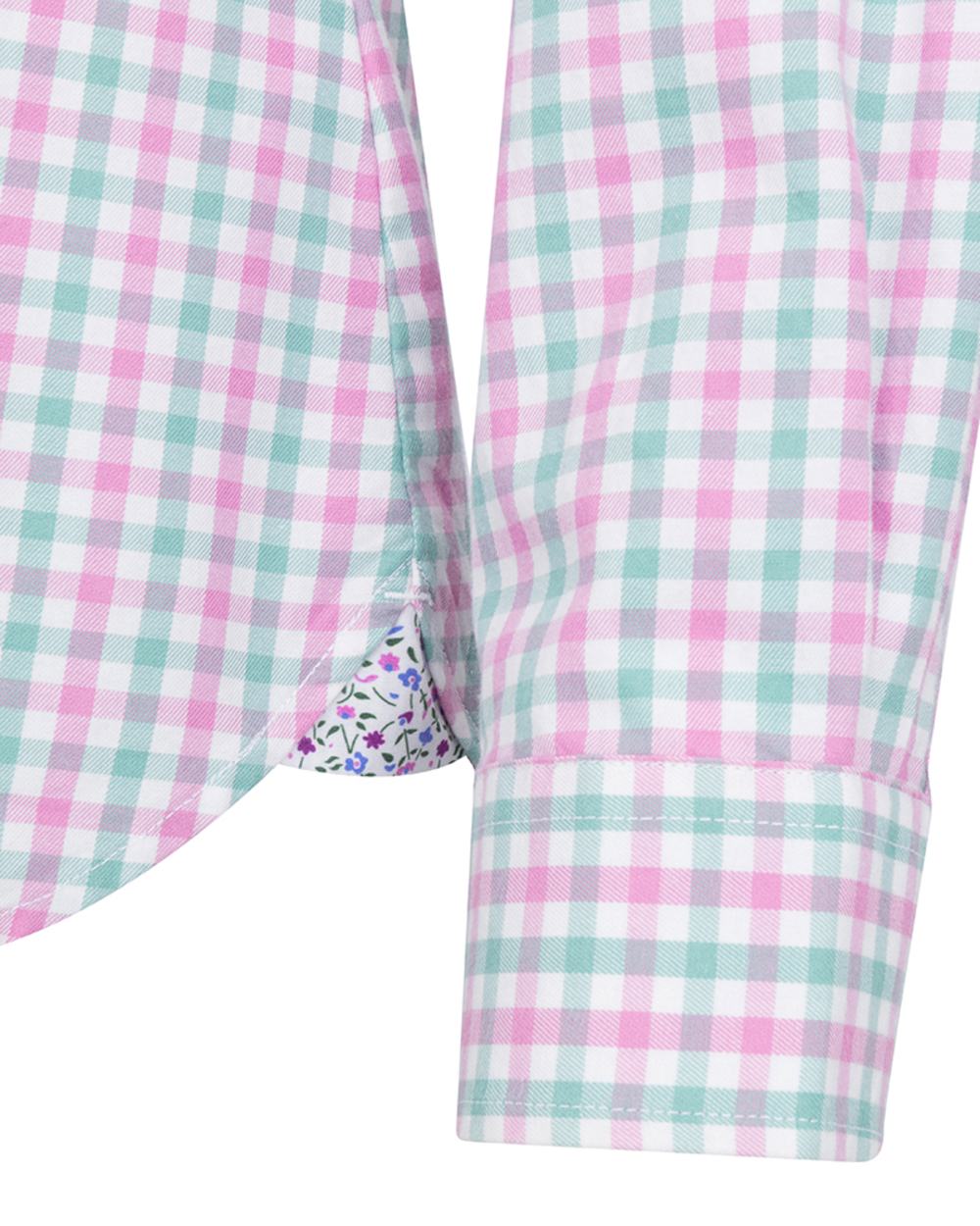 Seafoam Candy Coloured Hoggs of Fife Becky II Shirt on white background #colour_seafoam-candy