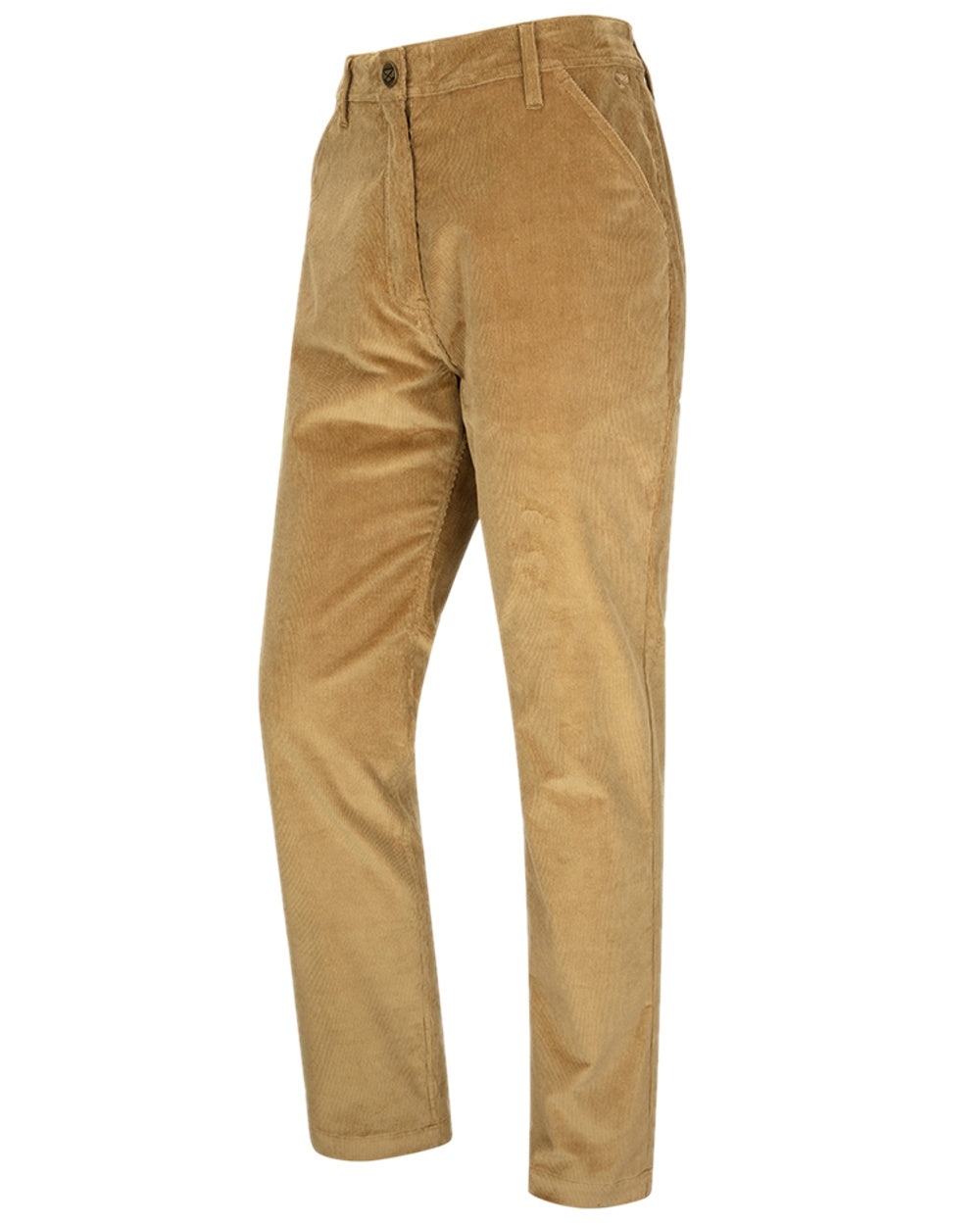 Harvest Coloured Hoggs of Fife Cairnie Comfort Stretch Cord Trousers on white background #colour_harvest