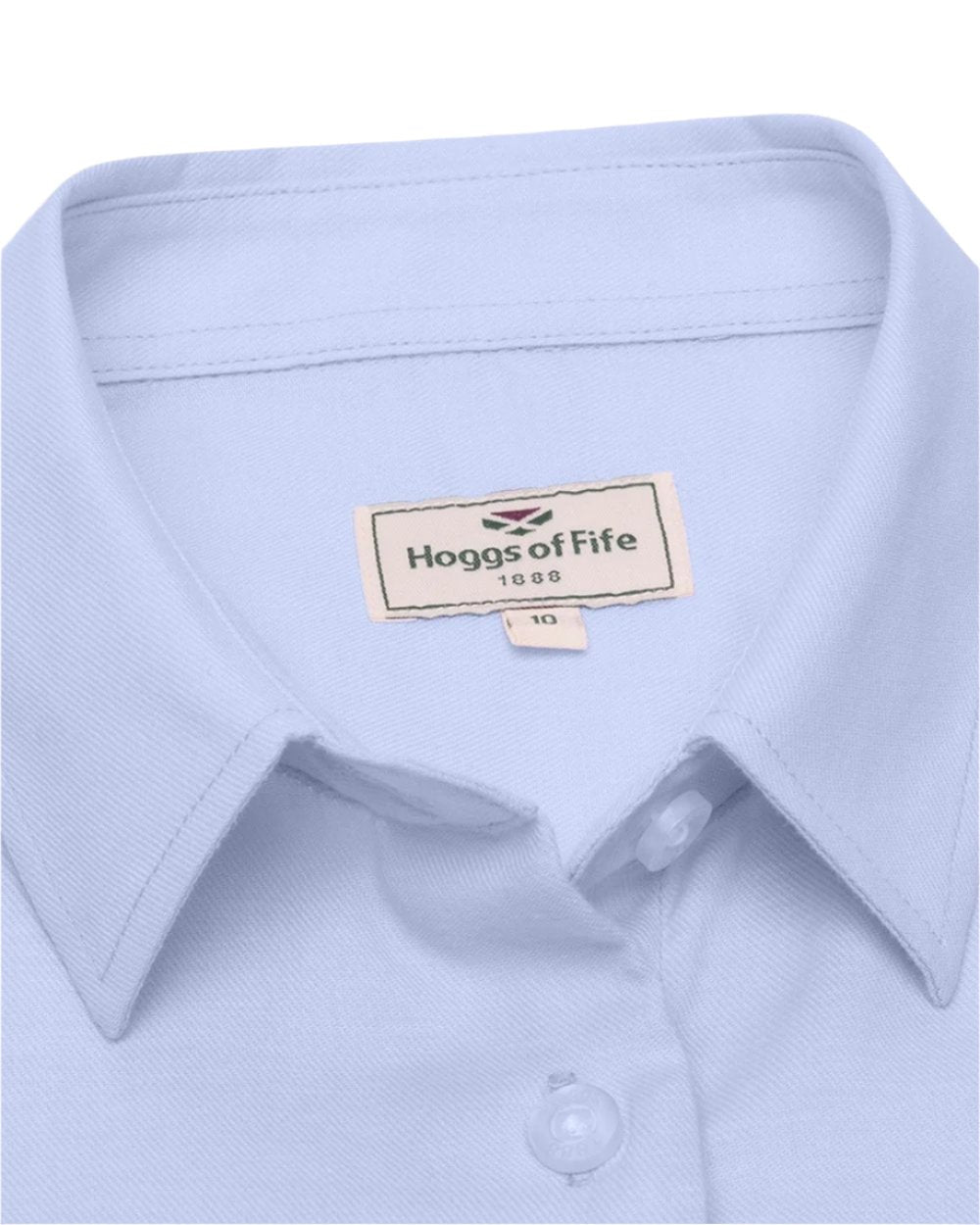 Blue Coloured Hoggs of Fife Callie Twill Ladies Check Shirt on white background #colour_blue
