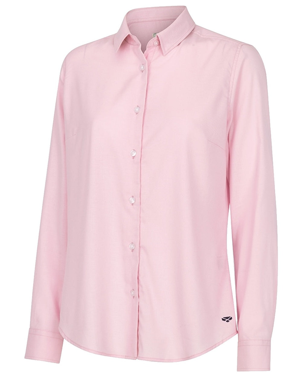 Pink Coloured Hoggs of Fife Callie Twill Ladies Check Shirt on white background #colour_pink