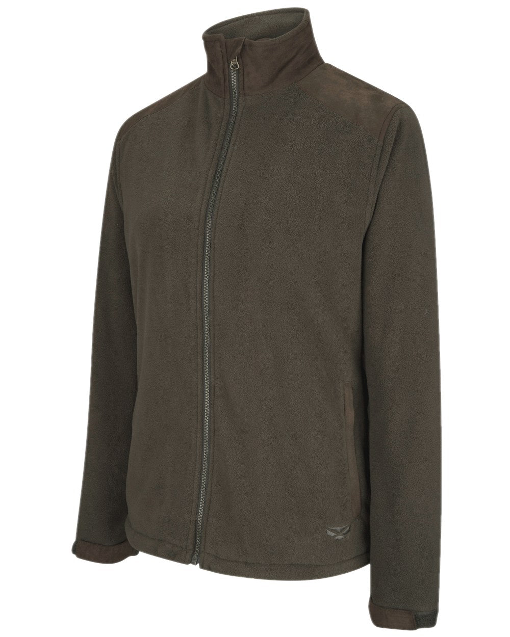 Fen Green Coloured Hoggs of Fife Carrbridge Ladies Waterproof Fleece Jacket on white background #colour_fen-green