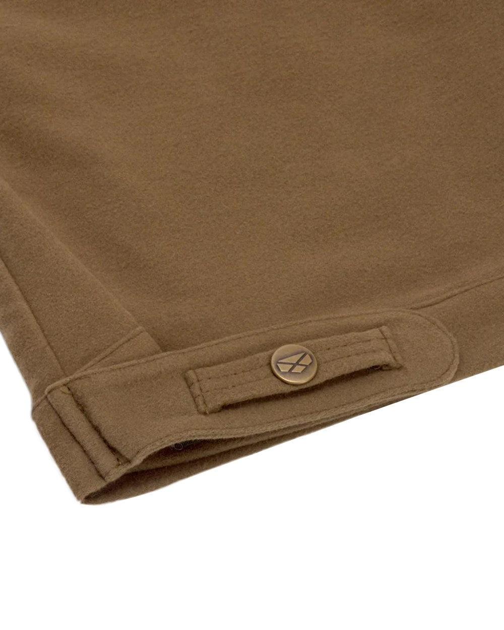 Dried Moss Coloured Hoggs of Fife Carrick Moleskin Breeks on white background #colour_dried-moss