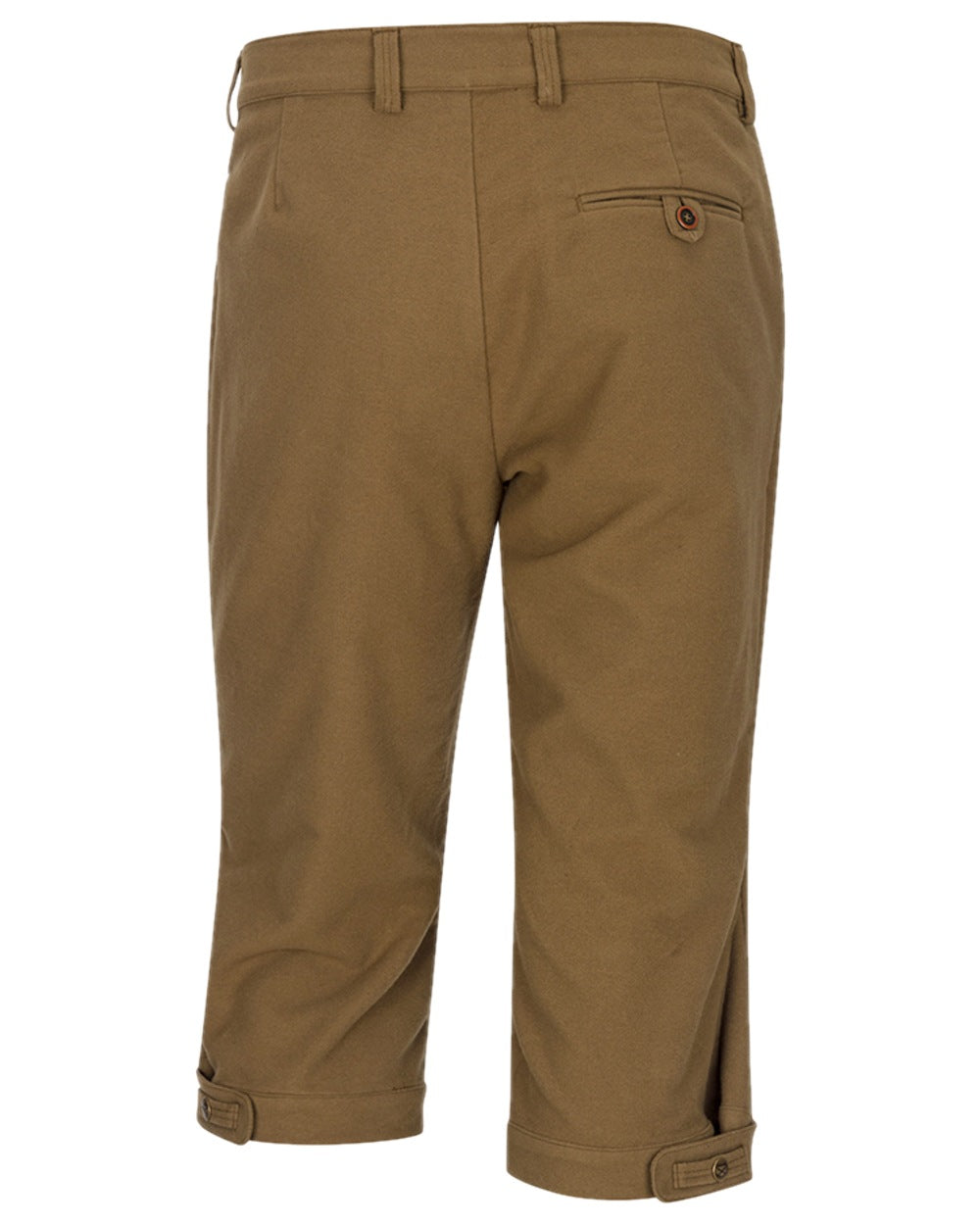 Dried Moss Coloured Hoggs of Fife Carrick Moleskin Breeks on white background #colour_dried-moss