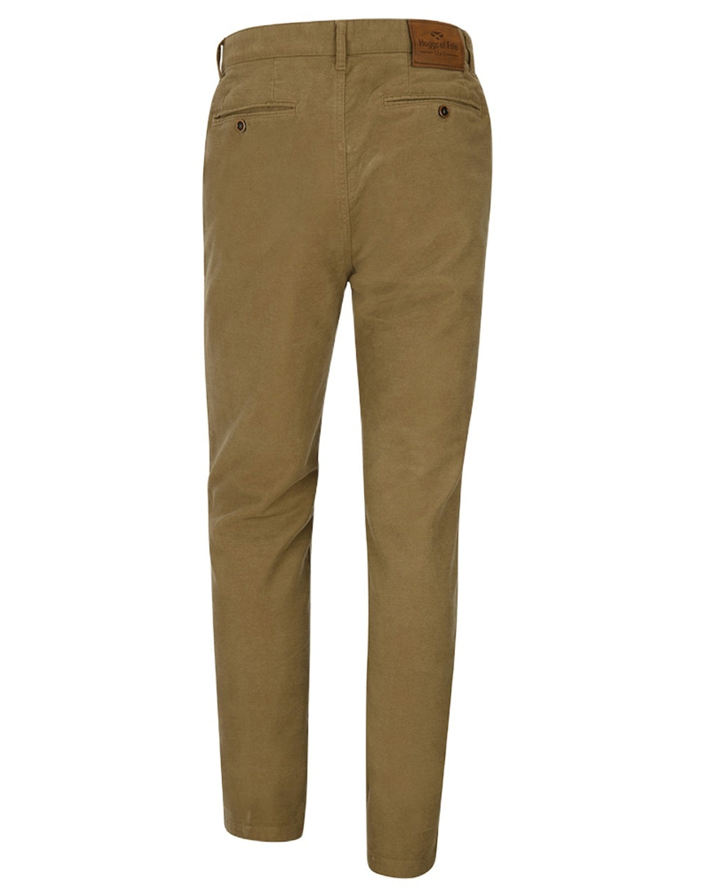 Dried Moss Coloured Hoggs of Fife Carrick Stretch Technical Moleskin Trousers on white background #colour_dried-moss