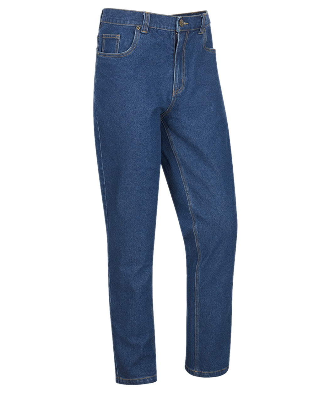 Stonewash Coloured Hoggs of Fife Clyde Comfort Denim Jeans on white background #colour_stonewash