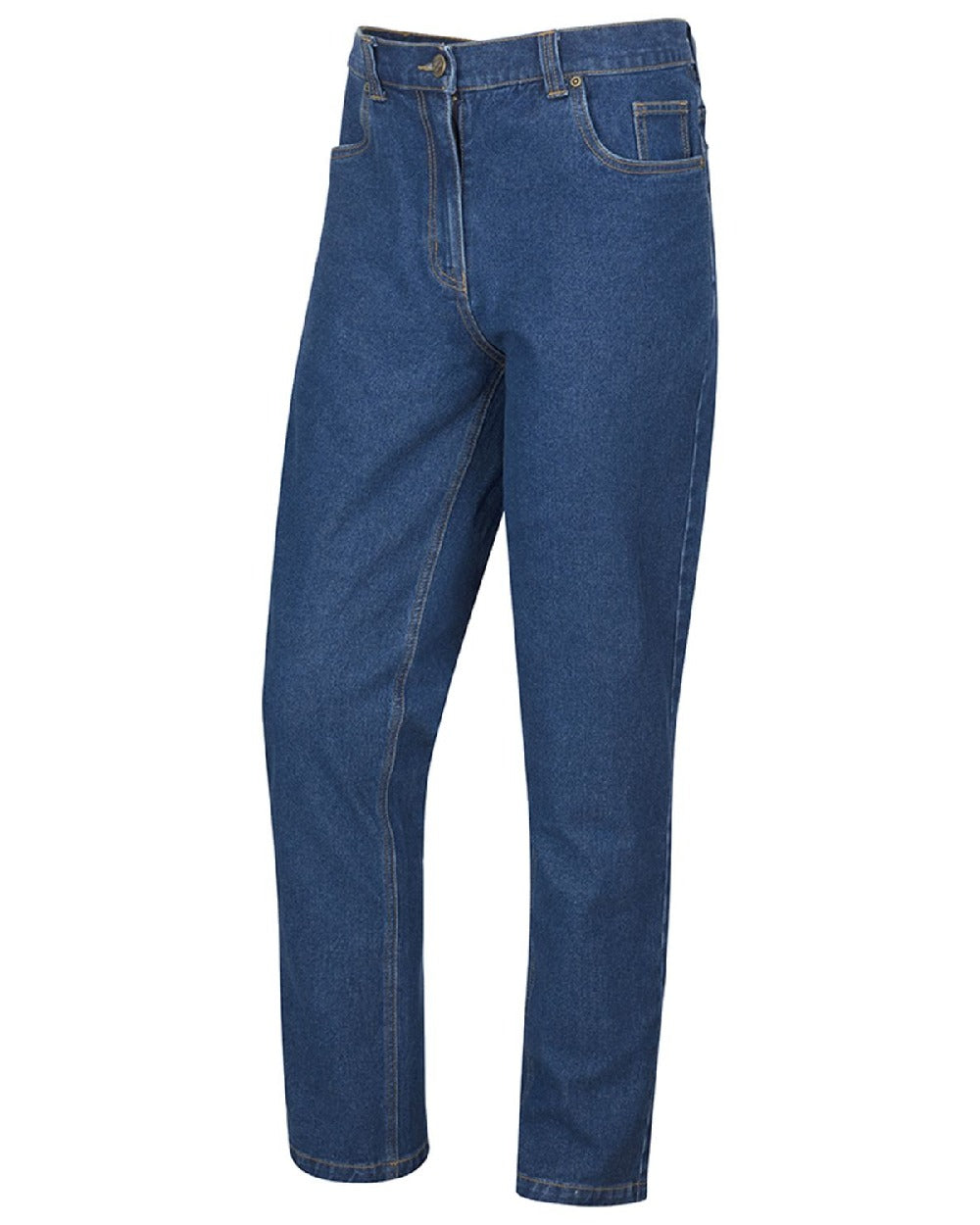 Stonewash Coloured Hoggs of Fife Clyde Comfort Denim Jeans on white background #colour_stonewash