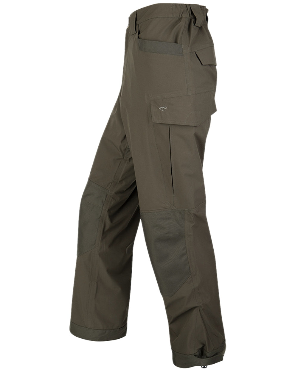 Fen Green Coloured Hoggs of Fife Culloden Waterproof Trousers on white background #colour_fen-green