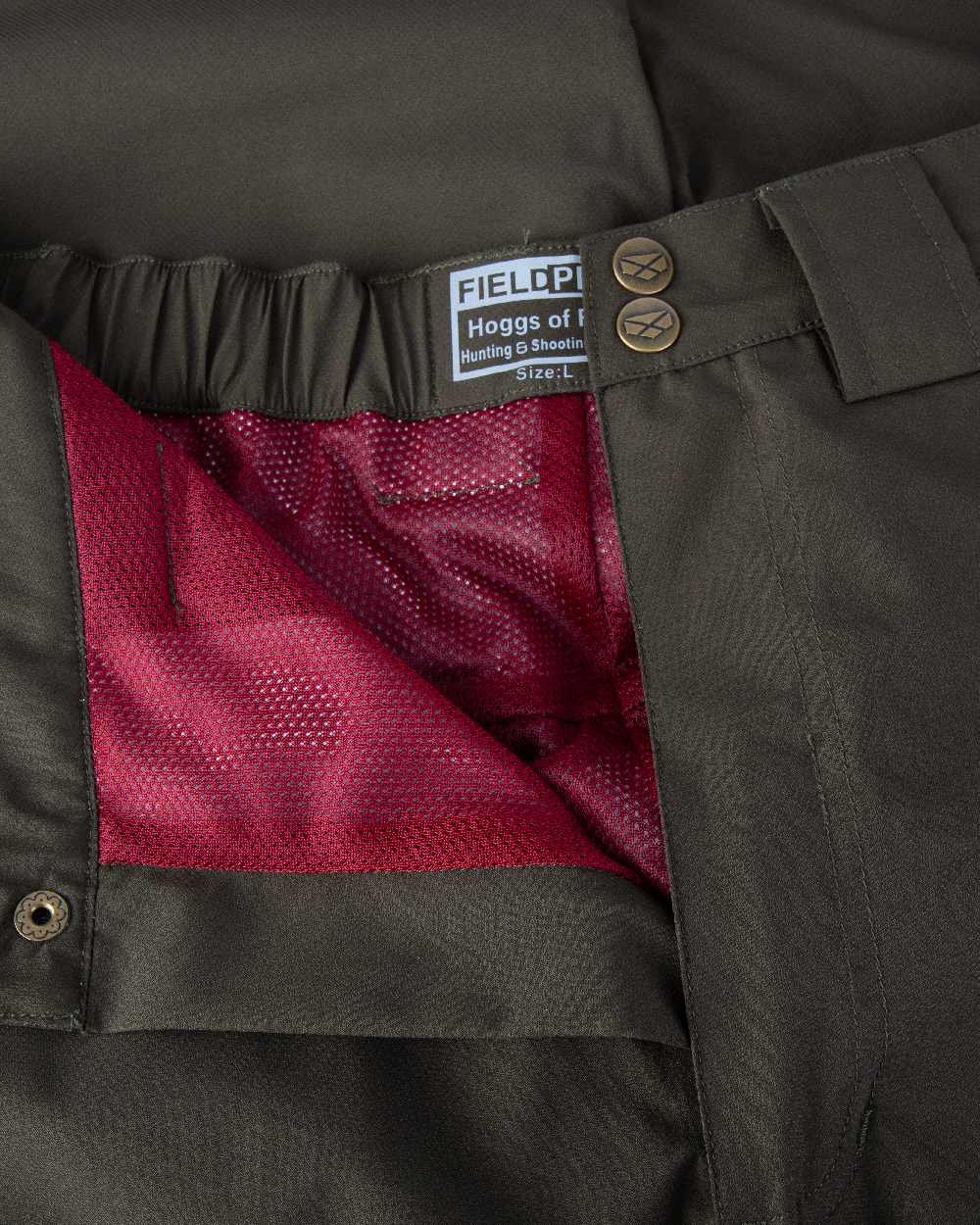 Fen Green Coloured Hoggs of Fife Culloden Waterproof Trousers on white background #colour_fen-green