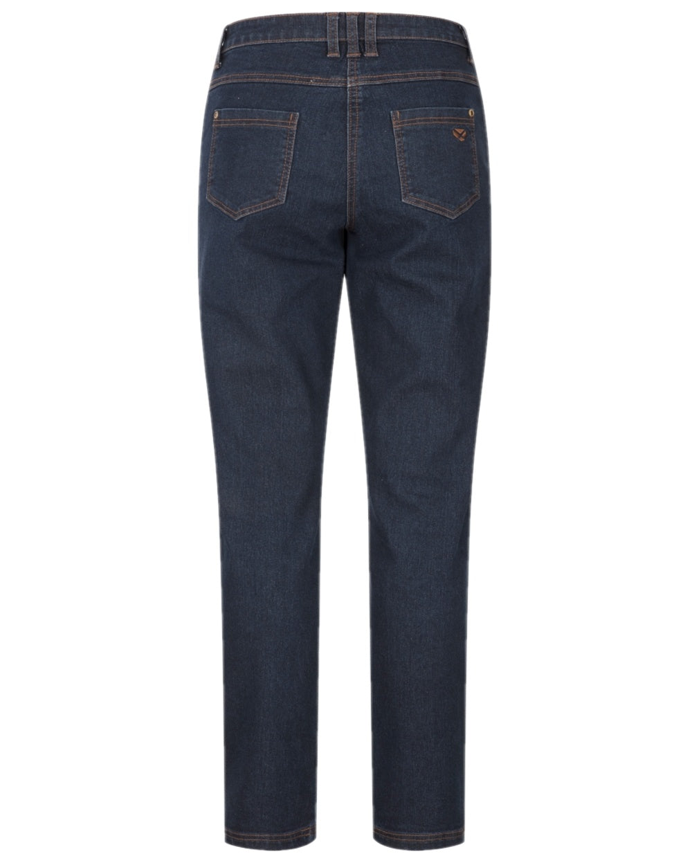 Indigo Coloured Hoggs of Fife Dee Stretch Denim Jeans on white background #colour_indigo