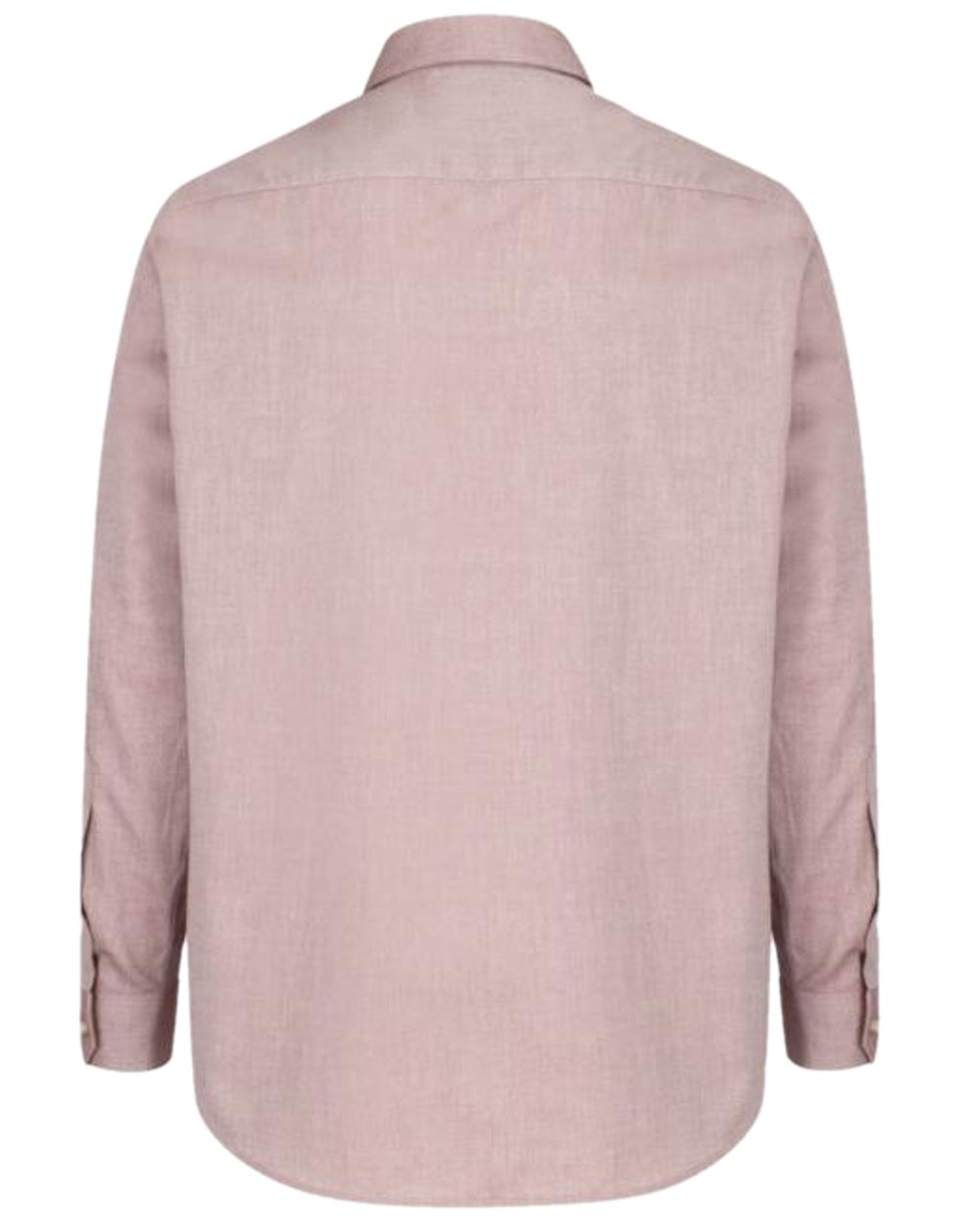 Wine Coloured Hoggs of Fife Dunedin Plain Oxford Shirt on white background #colour_wine