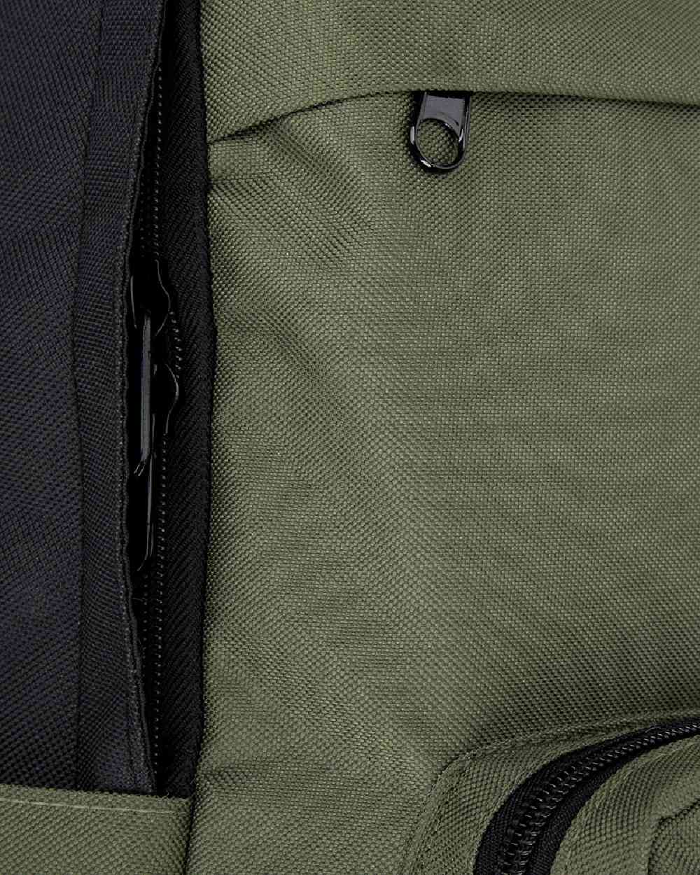Green Black Coloured Hoggs of Fife Field & Trek Backpack on white background #colour_green-black