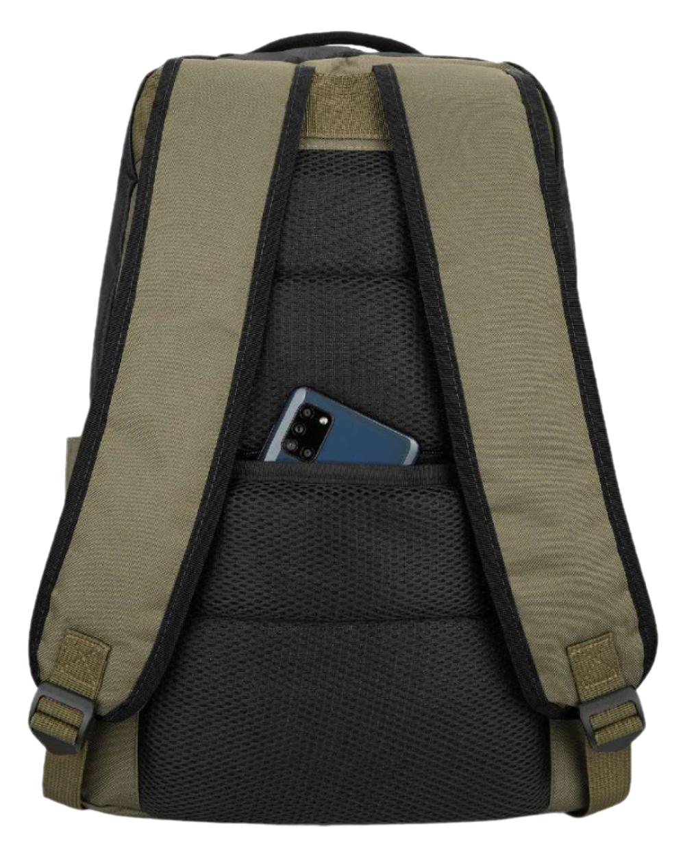 Green Black Coloured Hoggs of Fife Field & Trek Backpack on white background #colour_green-black