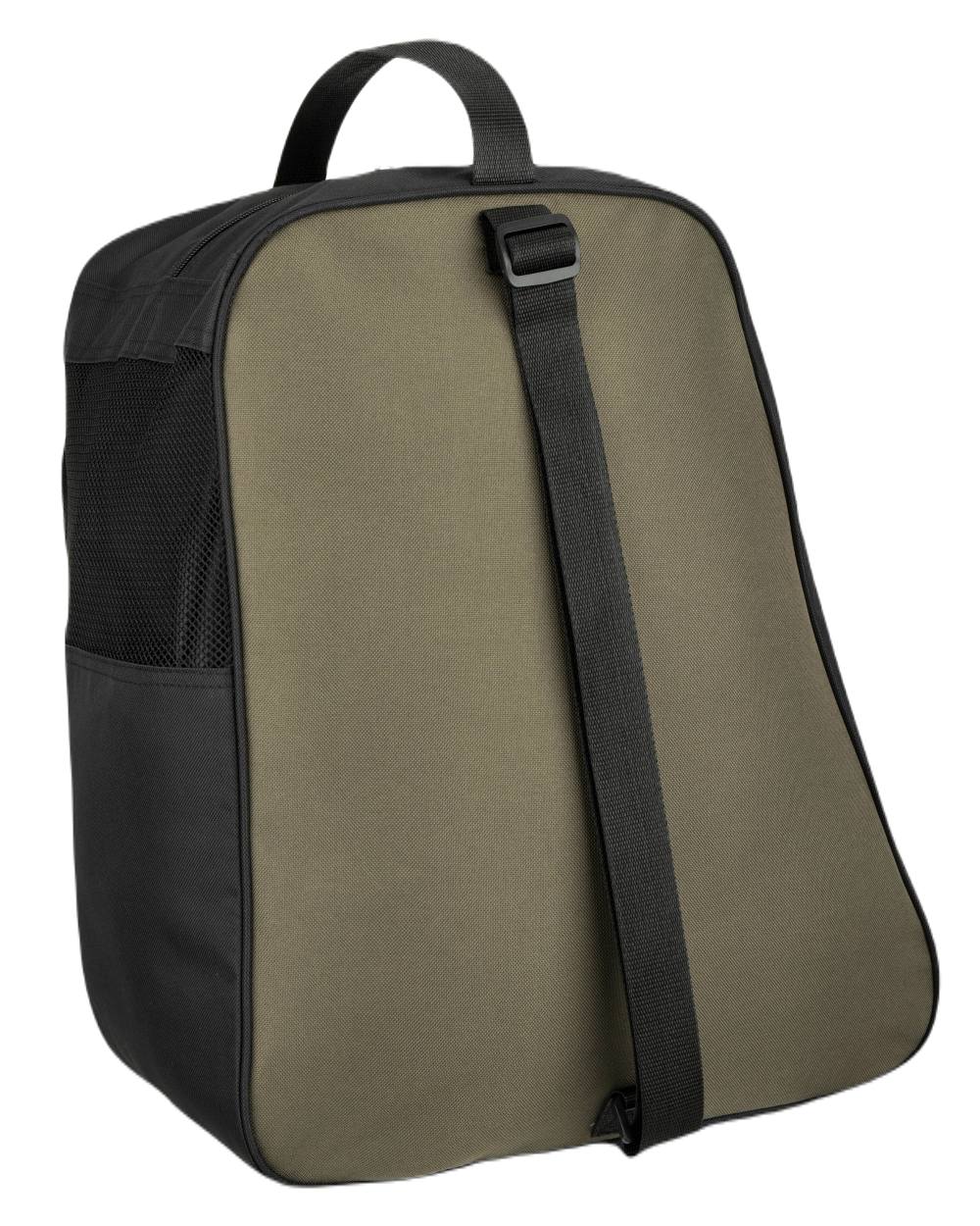 Green Black Coloured Hoggs of Fife Field & Trek Boot Bag on white background #colour_green-black
