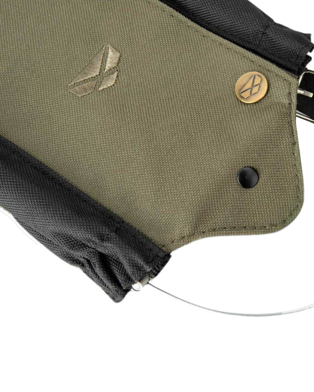 Green Black Coloured Hoggs of Fife Field & Trek Gaiters on white background #colour_green-black