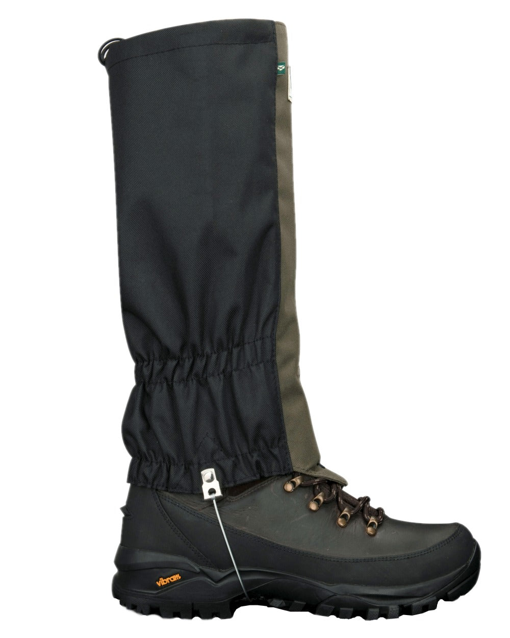 Green Black Coloured Hoggs of Fife Field & Trek Gaiters on white background #colour_green-black
