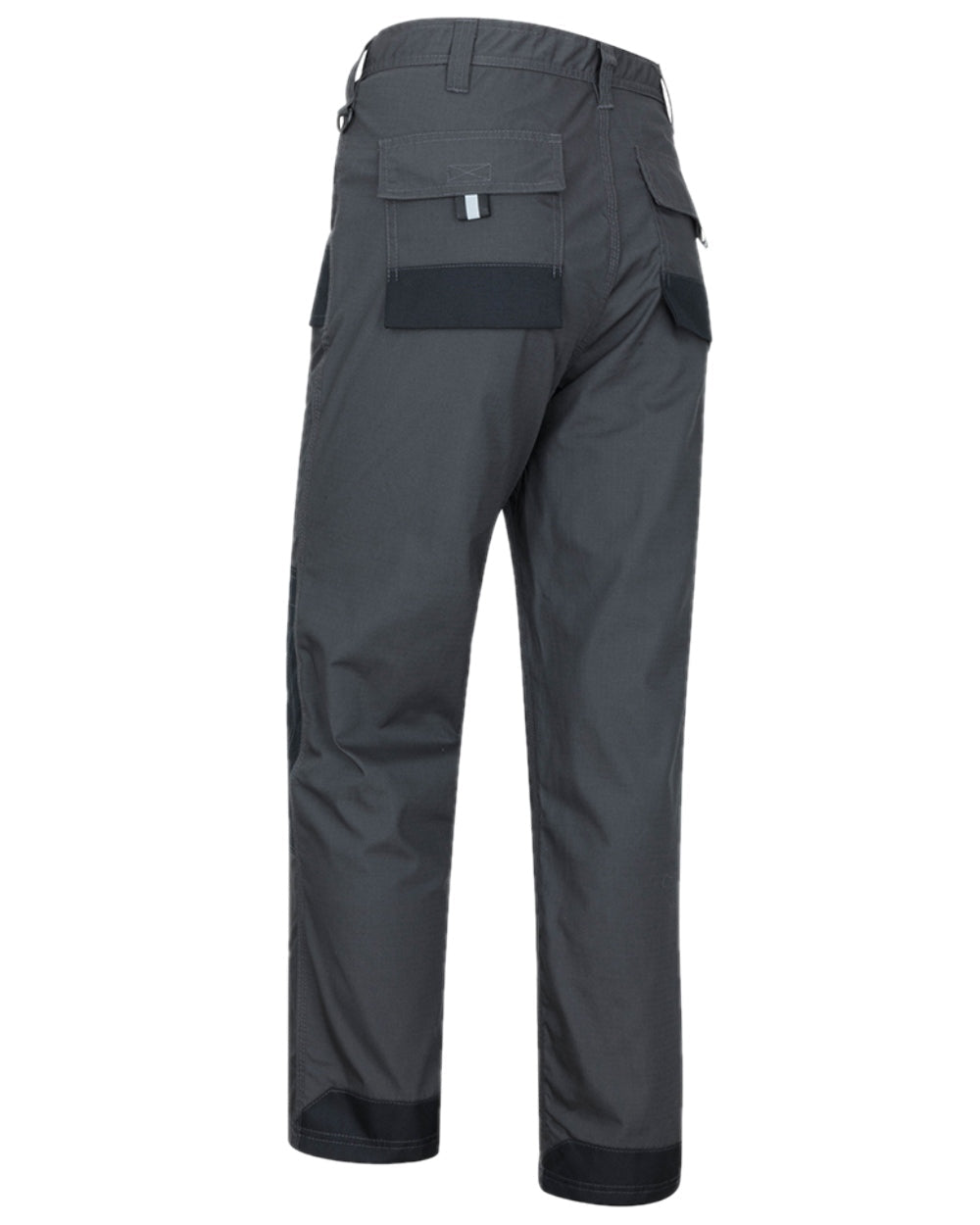 Charcoal Black Coloured Hoggs of Fife Granite II Utility Unlined Trousers on white background #colour_charcoal-black