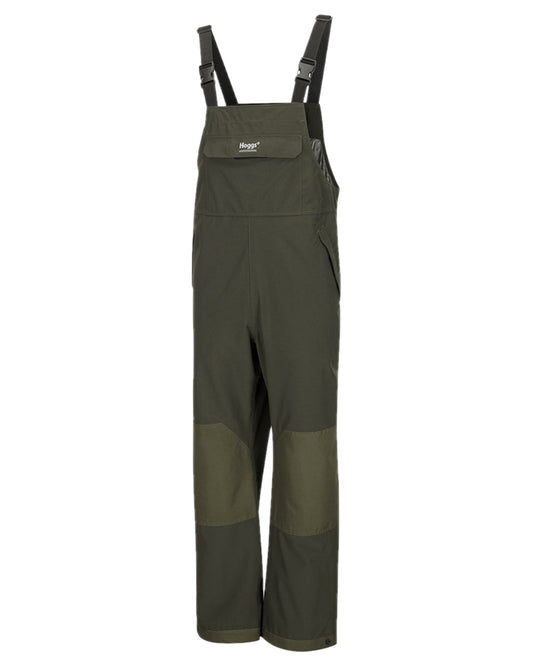 Green Coloured Hoggs of Fife Green King II Waterproof Bib & Brace on white background #colour_green