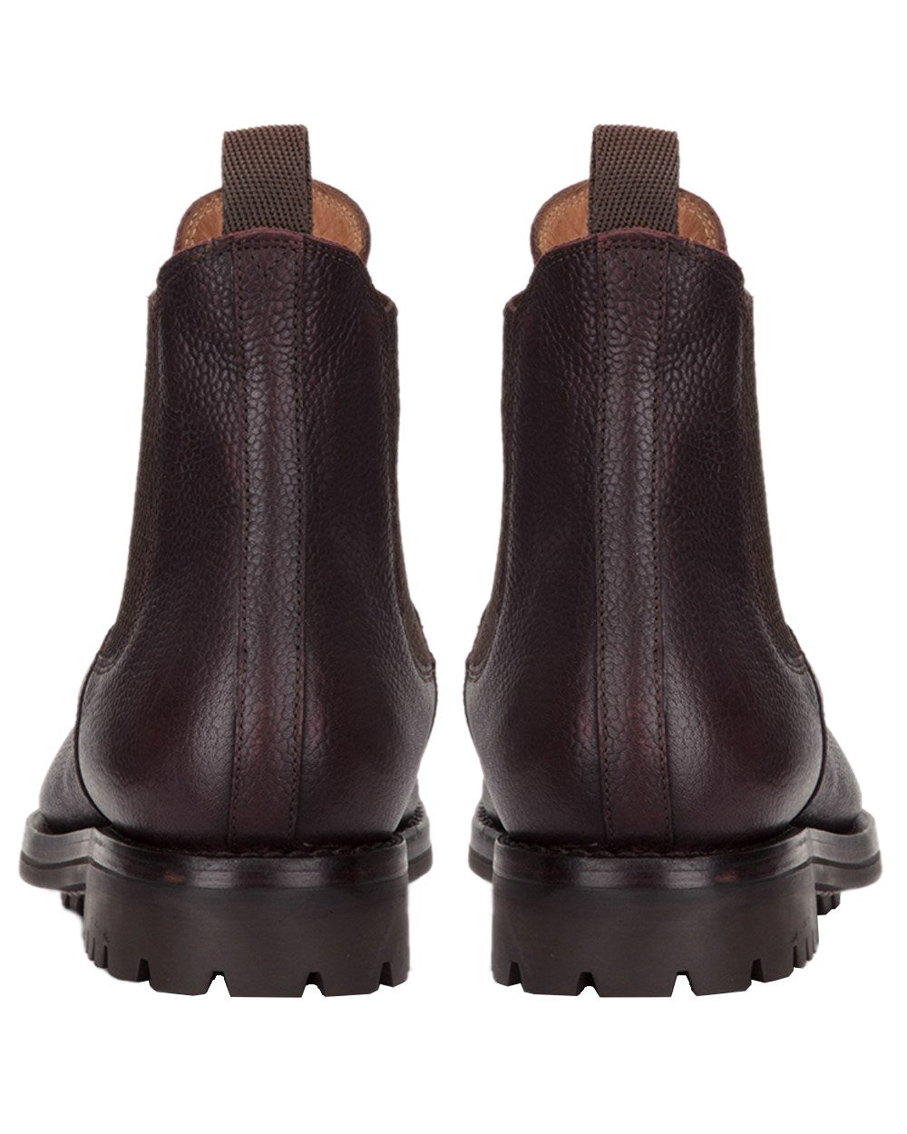 Dark Brown Coloured Hoggs of Fife Helmsdale Full Grain Dealer Boots on white background #colour_dark-brown