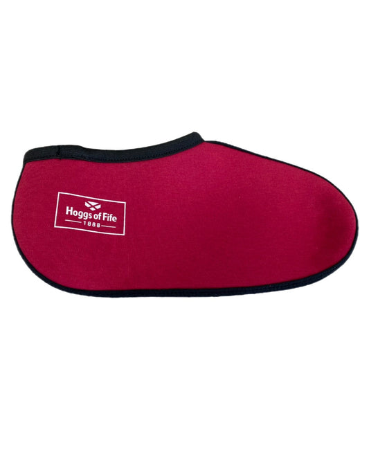 Burgundy Coloured Hoggs of Fife Insulated Boot Sock on white background #colour_burgundy