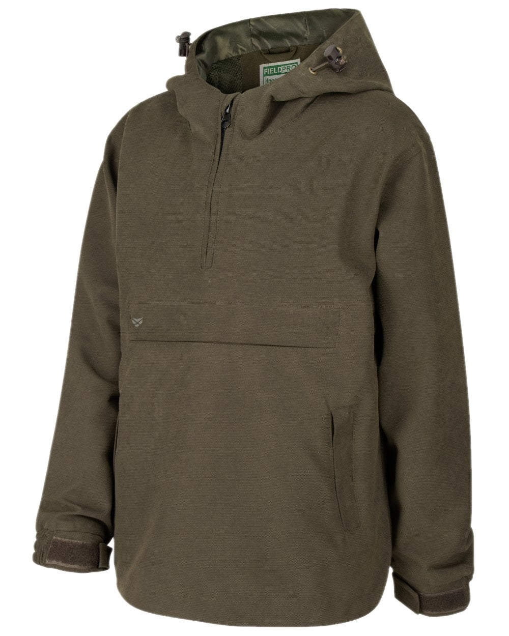 Dark Green Coloured Hoggs of Fife Junior Struther Waterproof Smock on white background #colour_dark-green