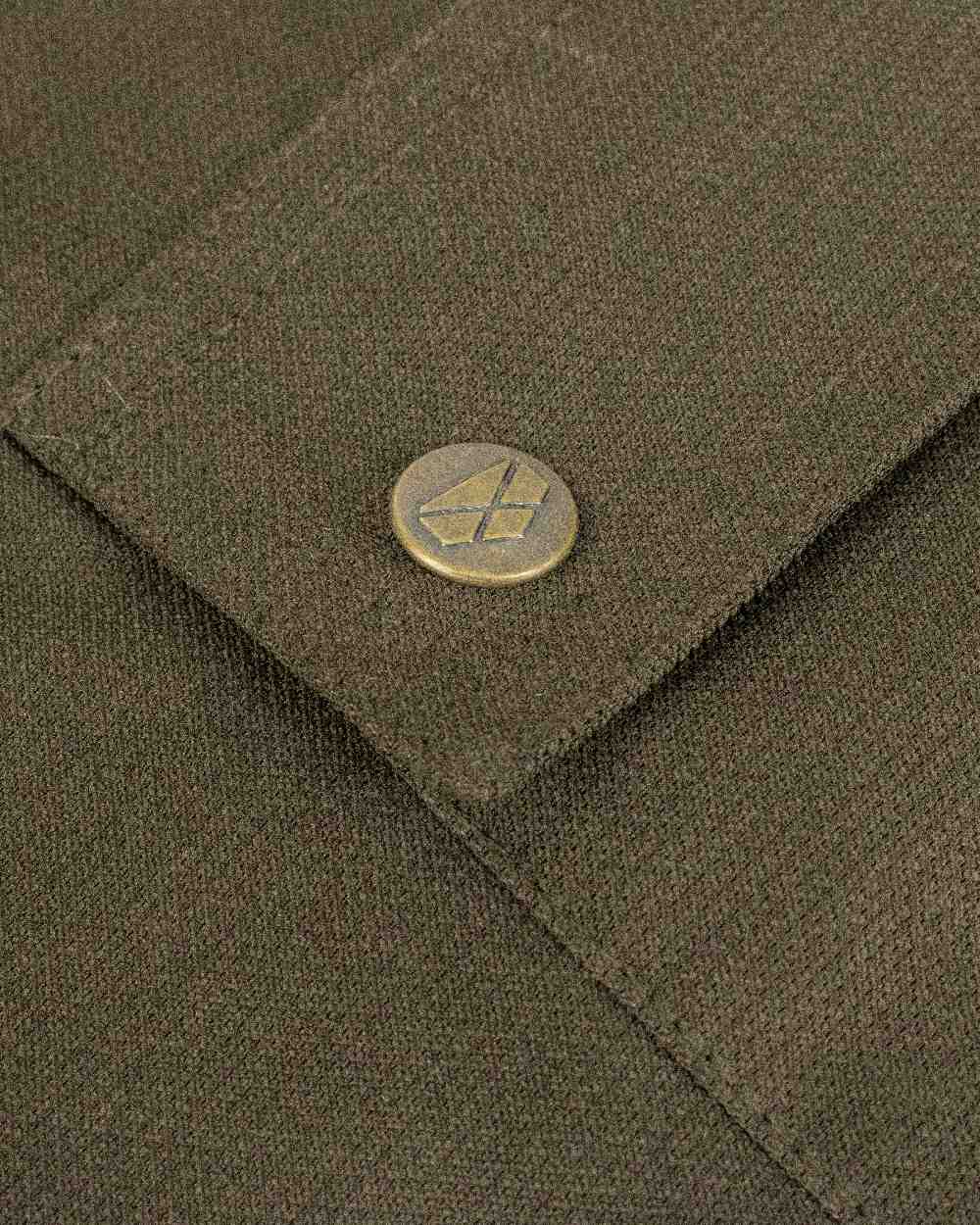 Dark Green Coloured Hoggs of Fife Junior Struther Waterproof Trousers on white background #colour_dark-green