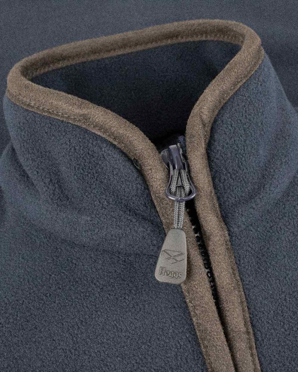 Navy Coloured Hoggs of Fife Junior Woodhall Fleece Gilet on white background #colour_navy