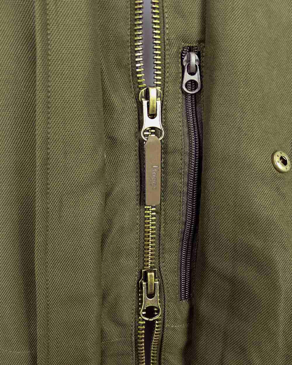 Olive Green Coloured Hoggs of Fife Kincraig Waterproof Field Jacket on white background #colour_olive-green