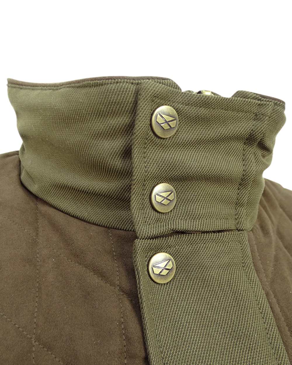 Olive Green Coloured Hoggs of Fife Kincraig Waterproof Field Jacket on white background #colour_olive-green