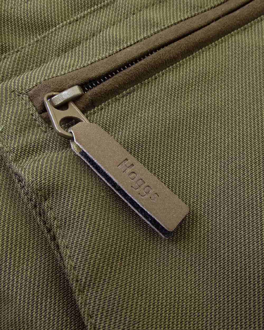 Olive Green Coloured Hoggs of Fife Kincraig Waterproof Field Jacket on white background #colour_olive-green