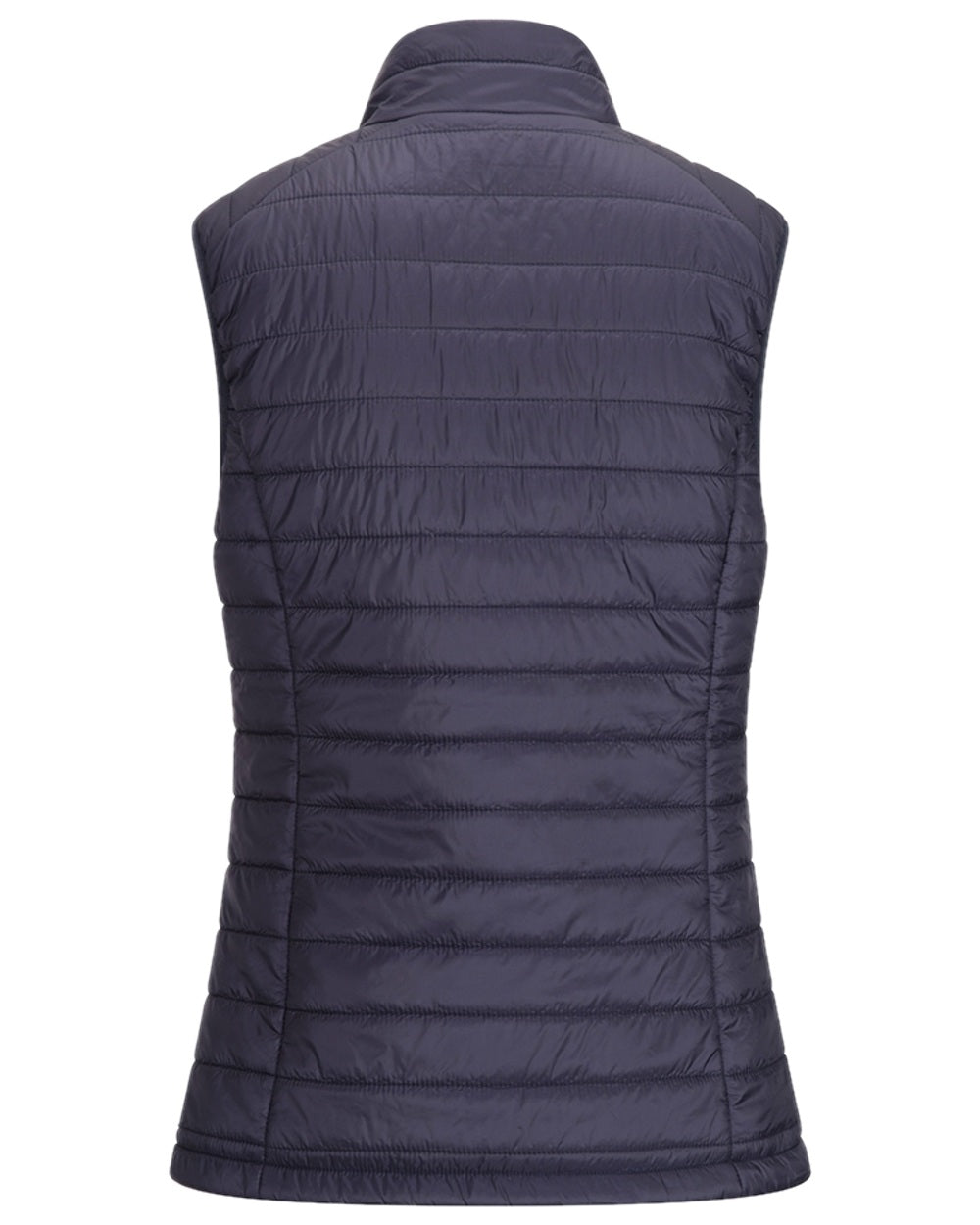 Navy Merlot Coloured Hoggs of Fife Kingston Ladies Rip-Stop Gilet on white background #colour_navy-merlot