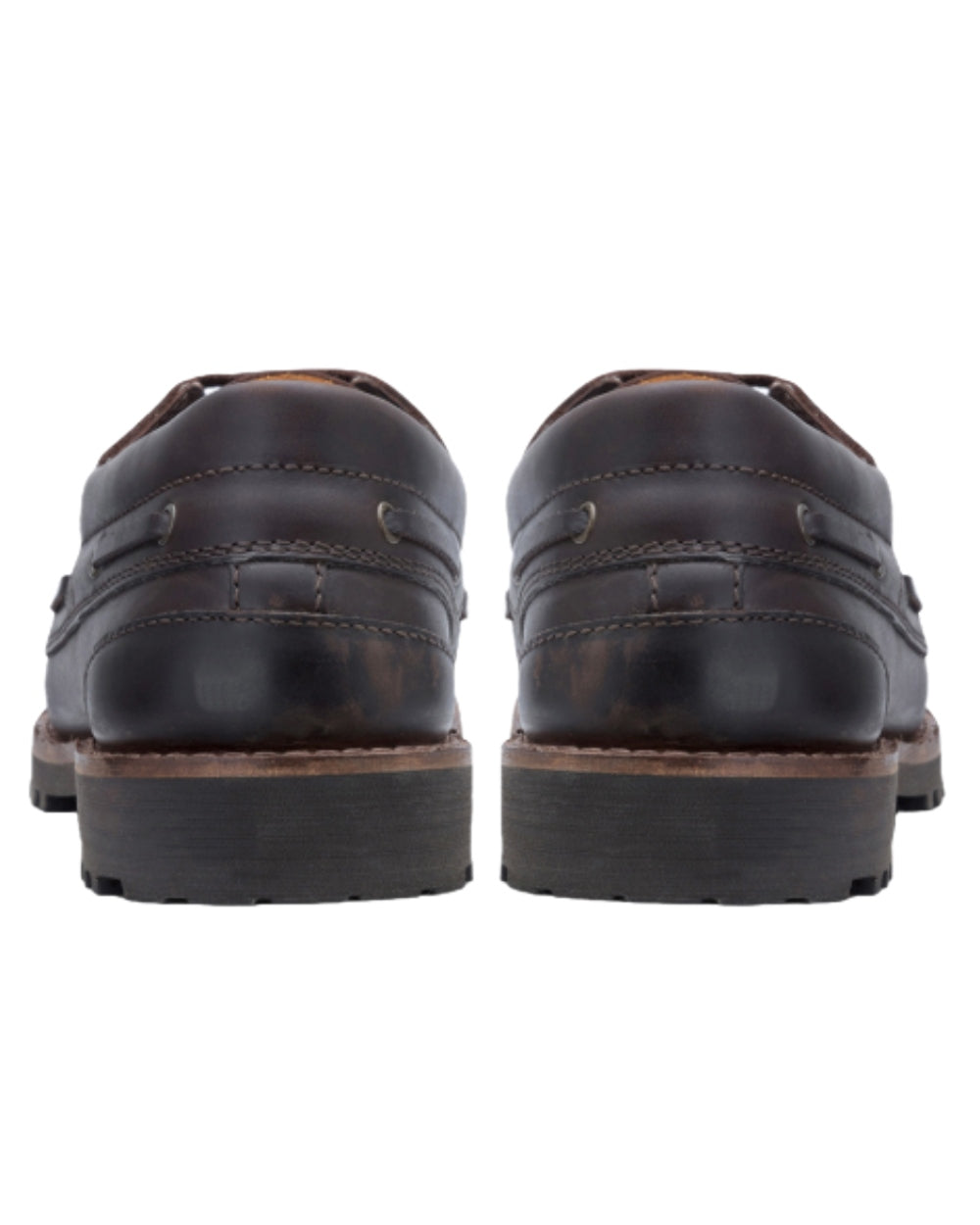 Chestnut Coloured Hoggs of Fife Kintyre Rugged Moccasin Boat Shoes on white background #colour_chestnut