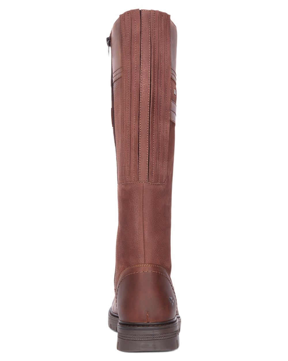 Oxblood Coloured Hoggs of Fife Letham Country Waterproof Boots on white background #colour_oxblood