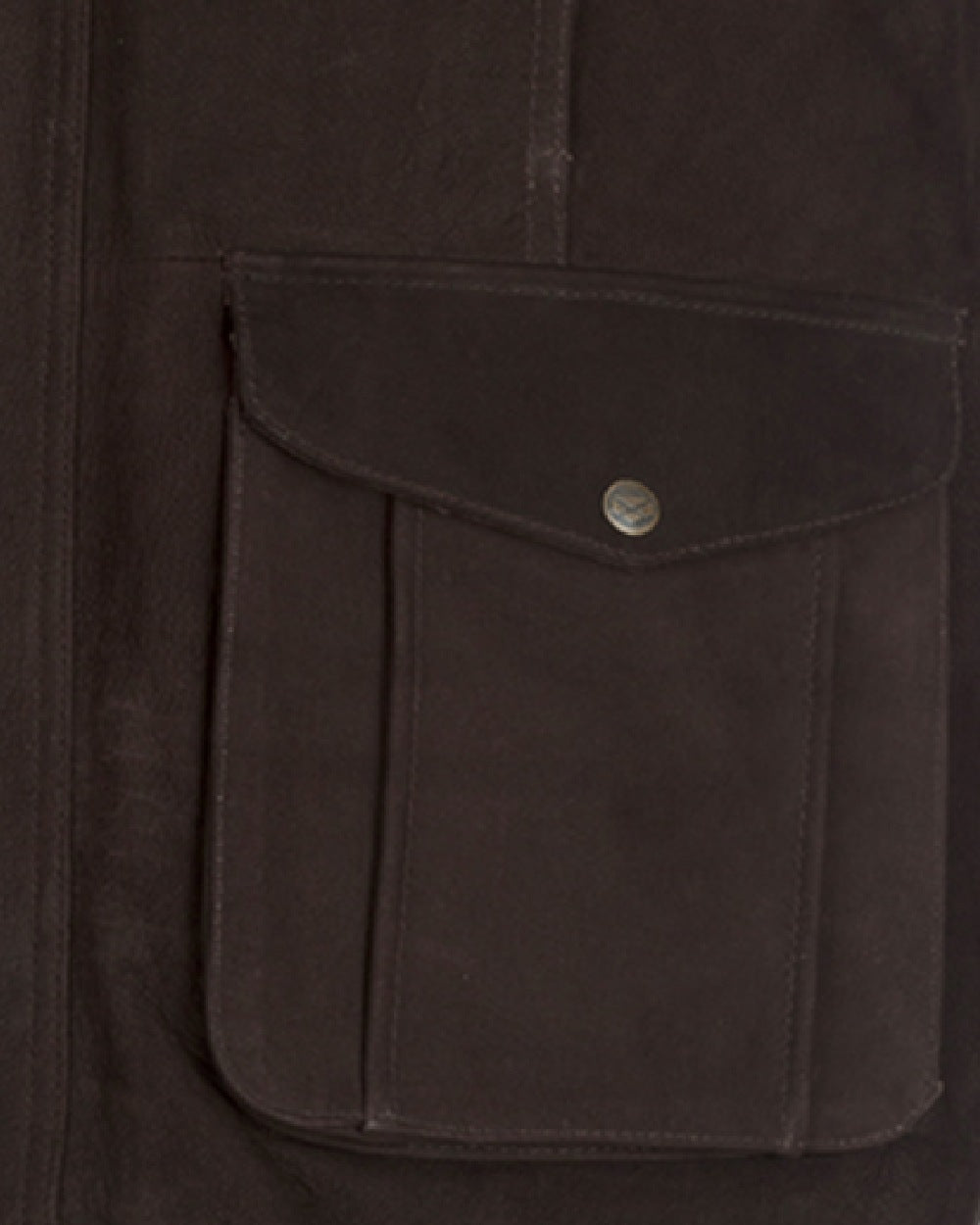 Chocolate Coloured Hoggs of Fife Lomond II Leather Waistcoat on white background #colour_chocolate