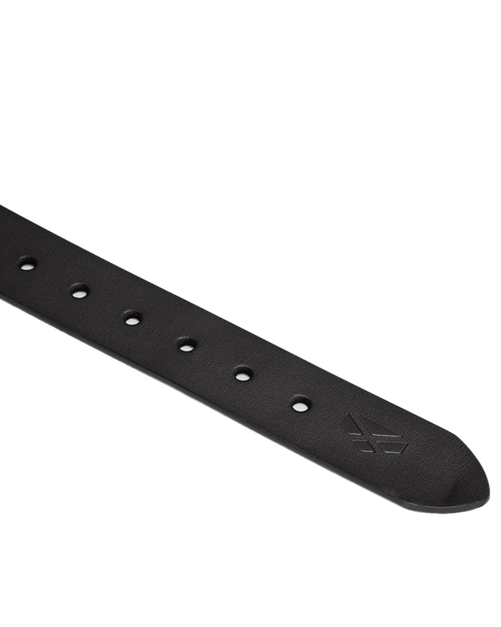 Black Coloured Hoggs of Fife Luxury Leather Belts on white background #colour_black