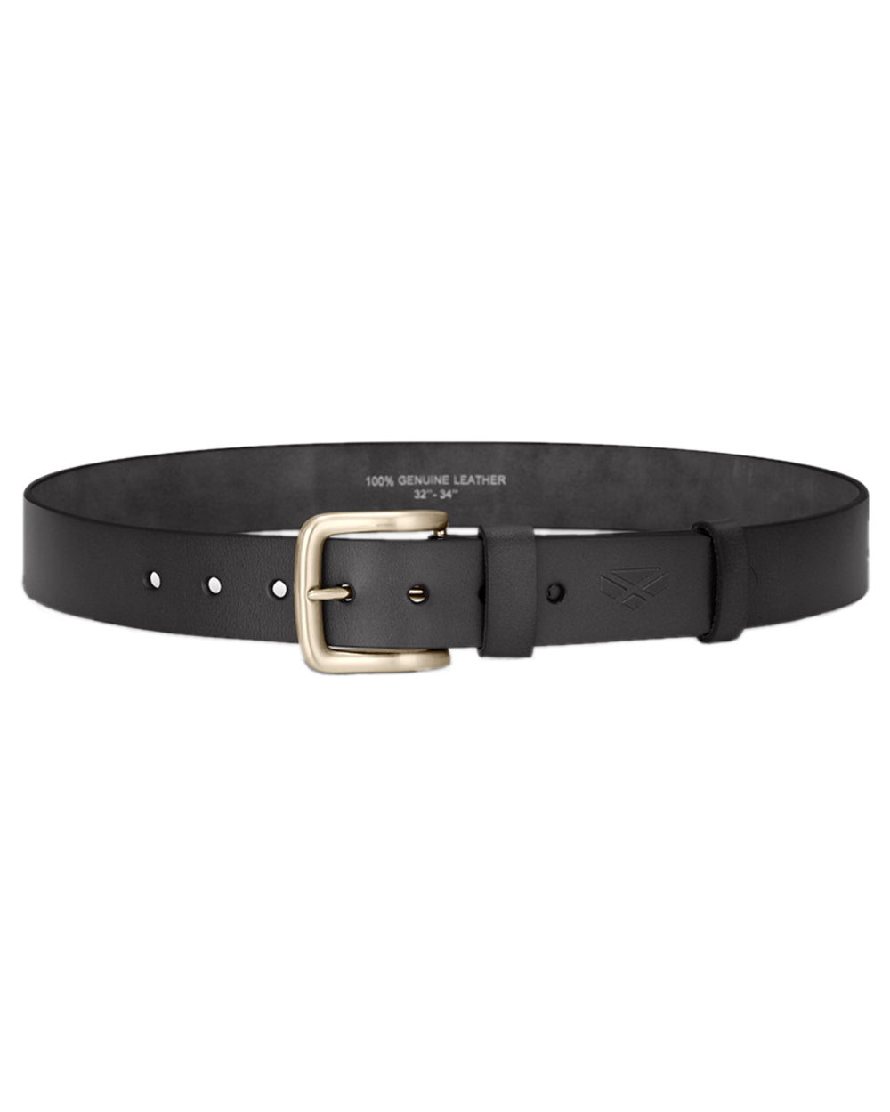 Black Coloured Hoggs of Fife Luxury Leather Belts on white background #colour_black