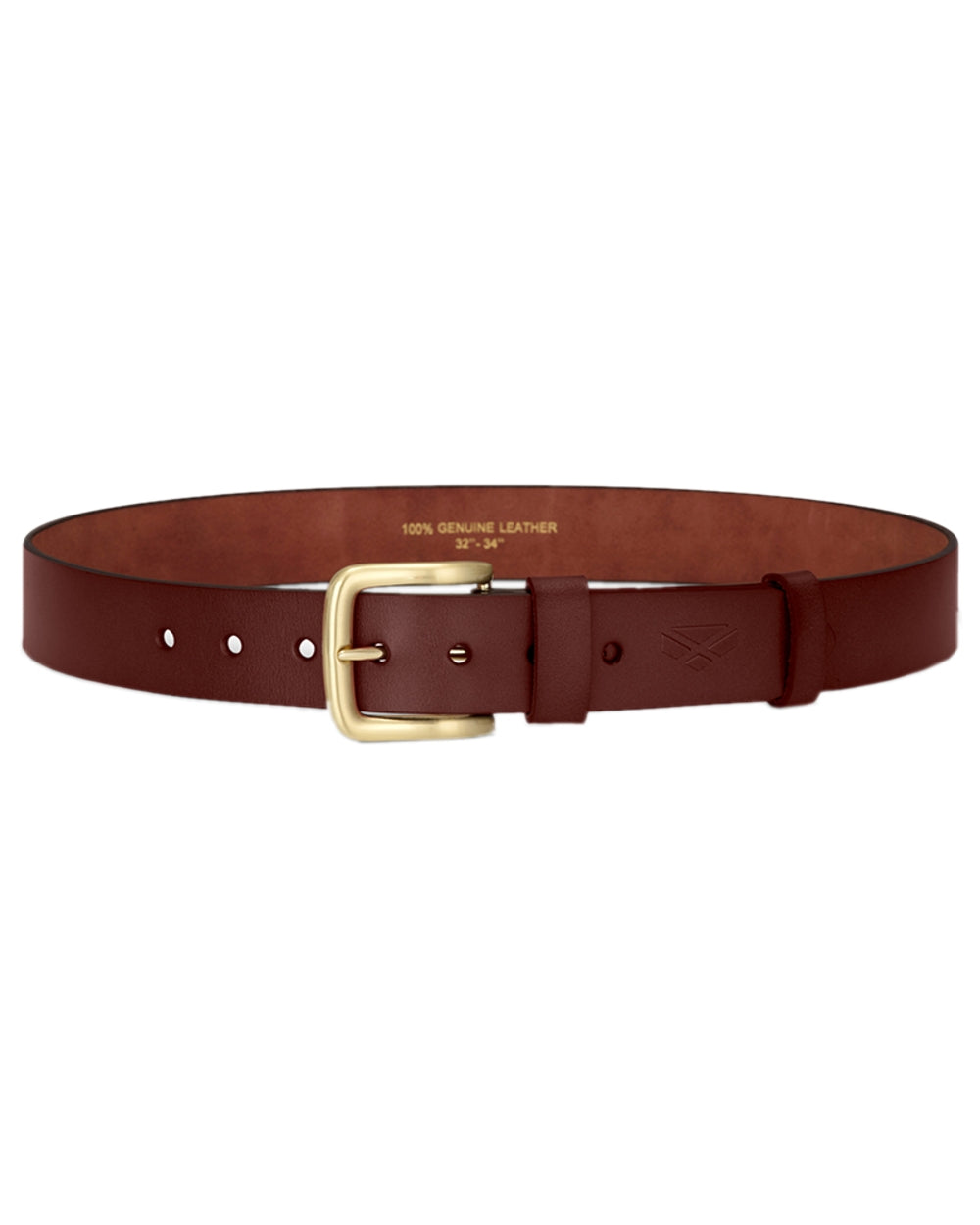 Dark Brown Coloured Hoggs of Fife Luxury Leather Belts on white background #colour_dark-brown